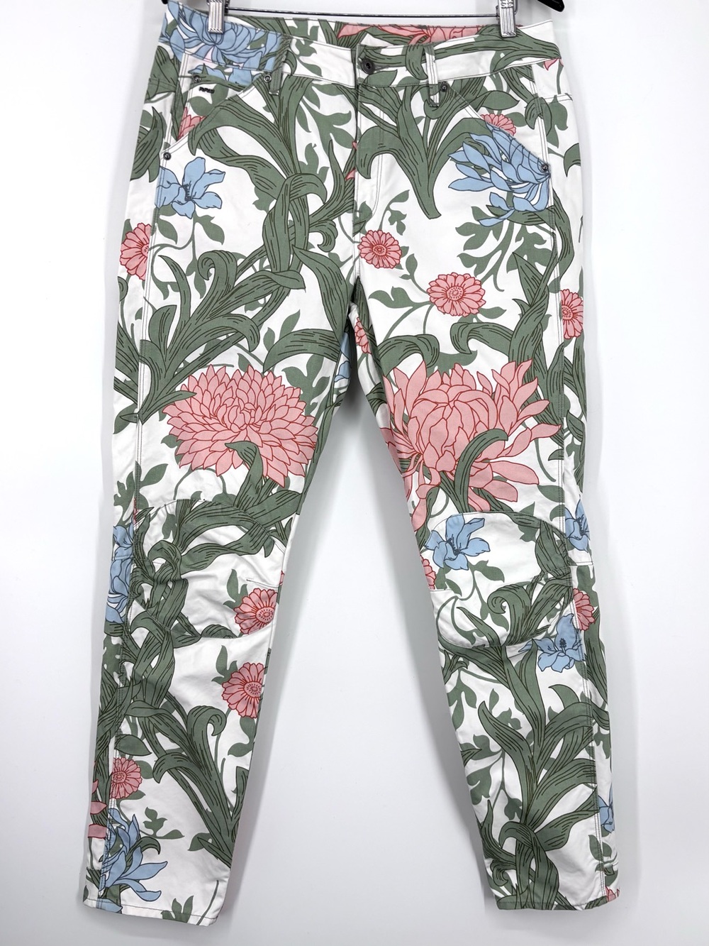 G-Star Raw x Pharrell Williams Floral Art 5622 Elwood 3D Boyfriend Jeans, 30